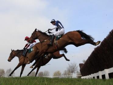 Teaforthree (nearside) raced and jumped with élan in last year's race, but found less than expected after the last
